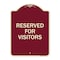 Signmission Reserved Parking Reserved Parking for Visitors Heavy-Gauge Aluminum Sign, 24" x 18", BU-1824-23041 A-DES-BU-1824-23041 - alternate 1